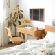 NADINE Rattan Workdesk, L90, Cherrywood (Last One) NADINE Rattan Workdesk, L90, Cherrywood (Last One)
