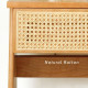 NADINE Rattan Workdesk, L90, Cherrywood  (Last One)