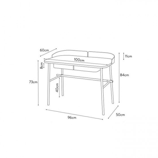 [SALE] Desk Victor, White, W100