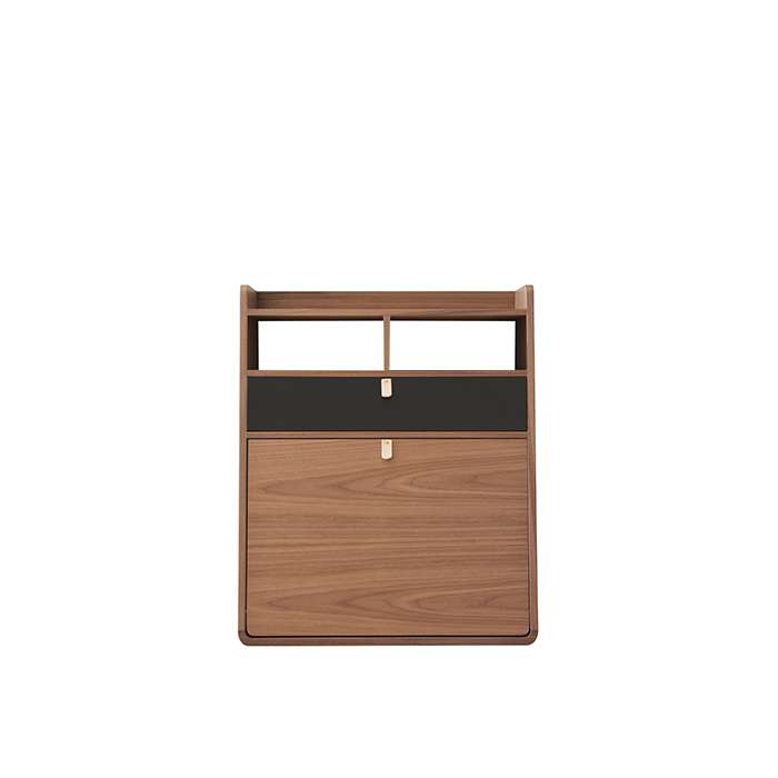 Wall Secretary Desk Gaston Walnut 60 Slate Grey Wall Secretary Desk Gaston Walnut 60
