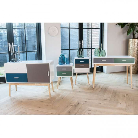 [SALE] TV cabinet, W100, Neat blue & warm grey