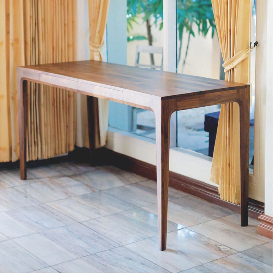 PIECE CURVE Console - Natural Walnut L120 [DISPLAY]