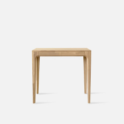 PIECE CURVE Working Table, L90, Light Natural Oak [Display] 
