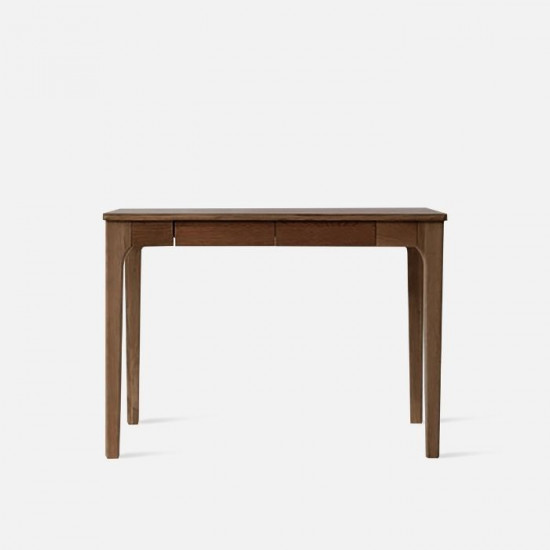 [SALE] DANA Curved Work Desk L100-140, Walnut