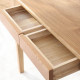 DANA Curved Work Desk with Drawer L100-140, Oak DANA Curved Work Desk with Drawer L100-140, Oak