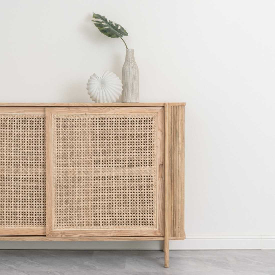 SEN RATTAN Sideboard L160, White Wash 